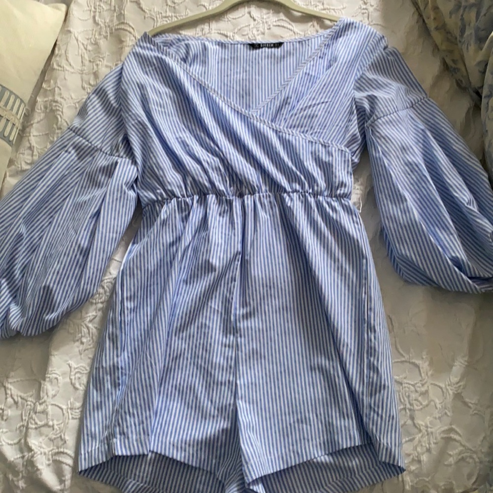 Shein Seersucker Romper in Small